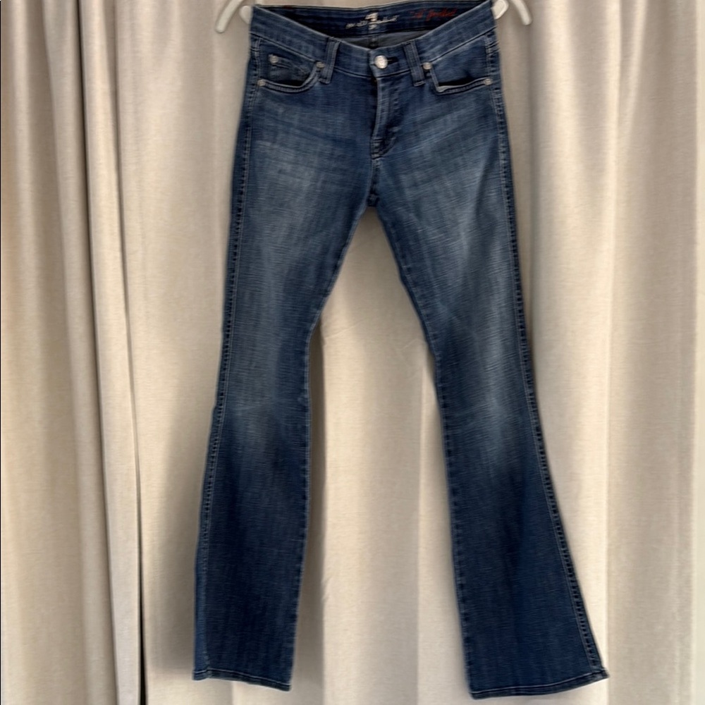 7 For All Mankind Dark Blue Flare Jeans